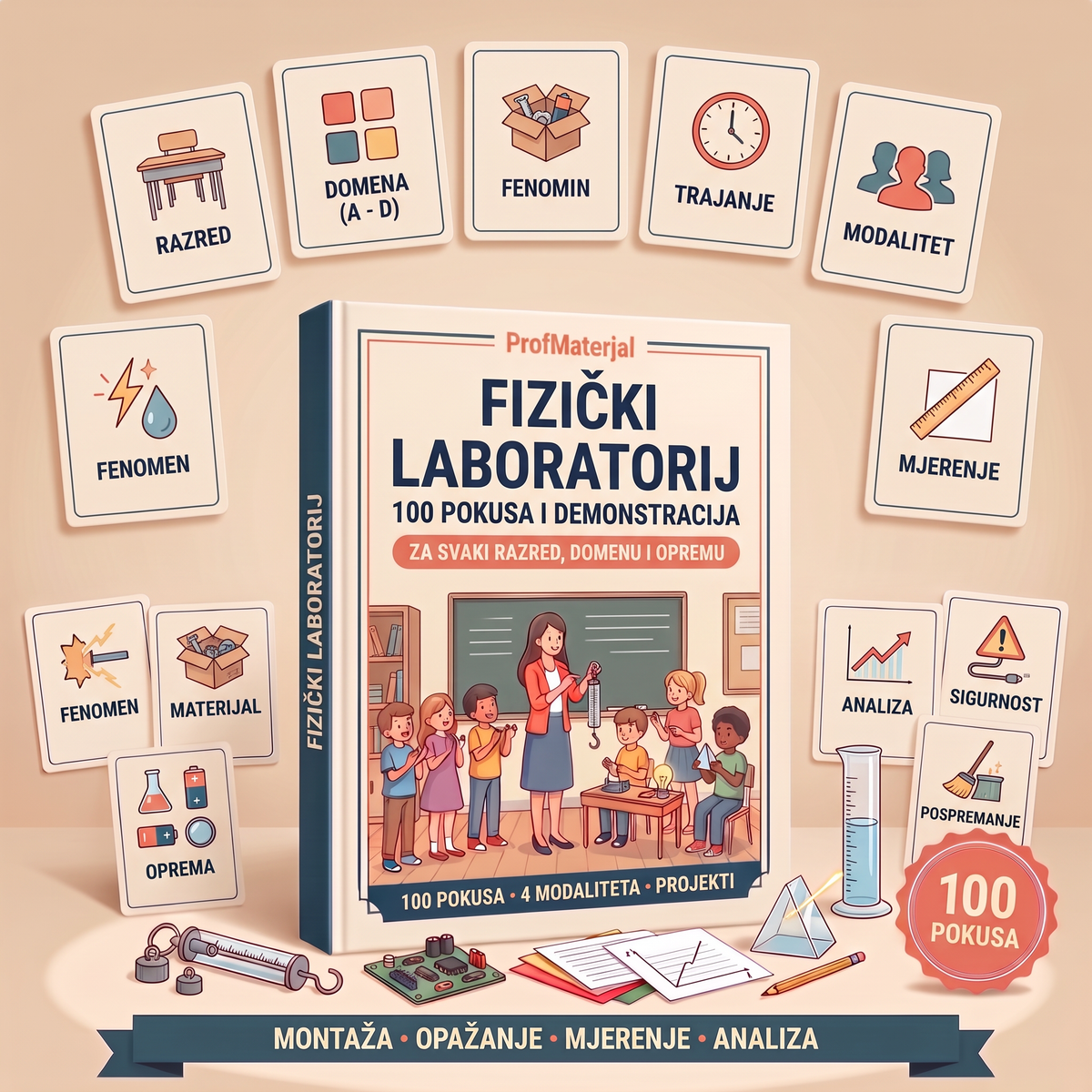 FIZIČKI LABORATORIJ: 100 POKUSA I DEMONSTRACIJA