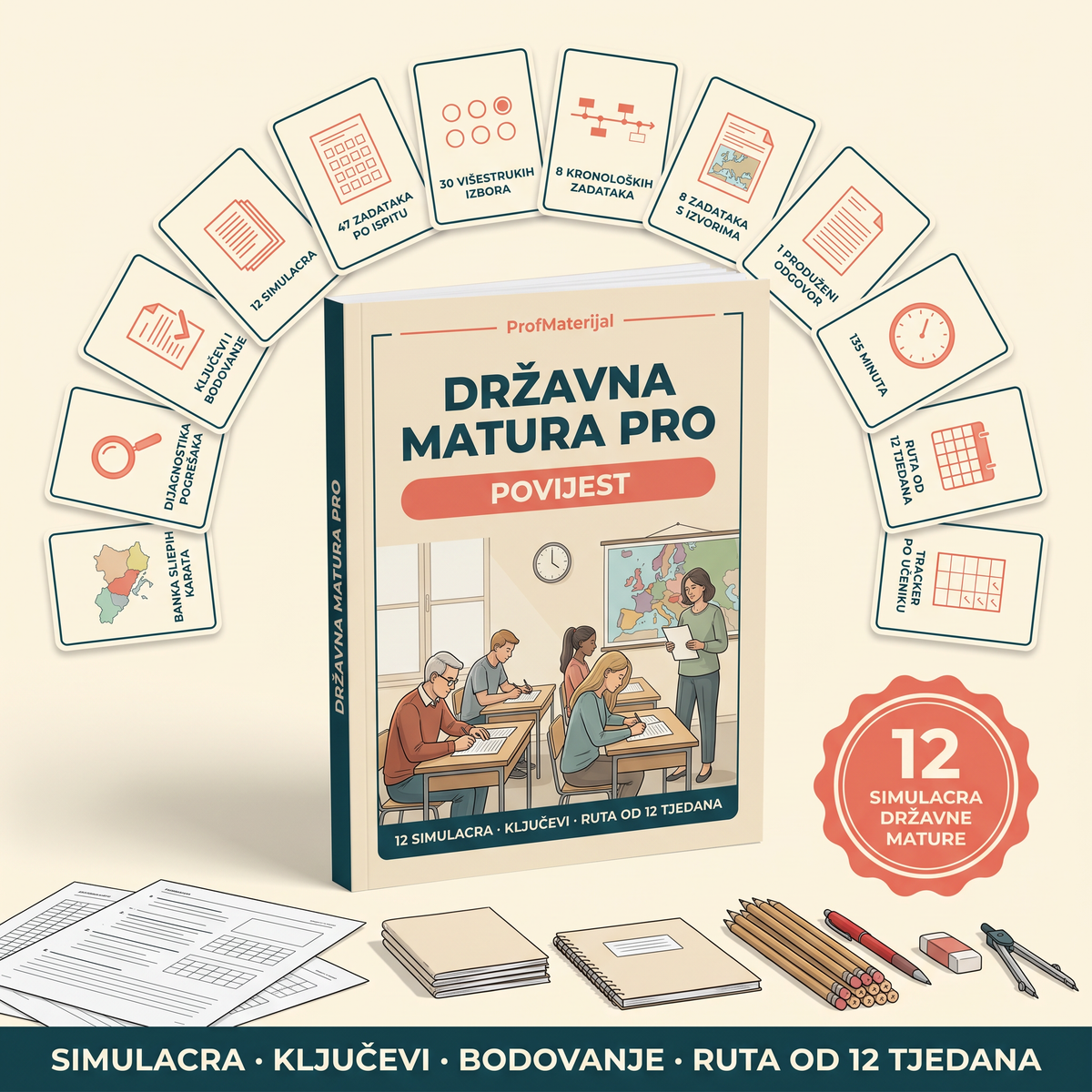 DRŽAVNA MATURA PRO — POVIJEST, 12 simulacija