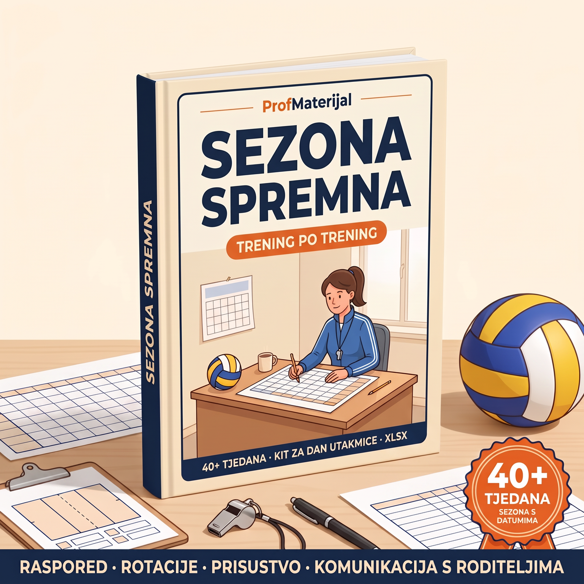 SEZONA SPREMNA — nadogradnja: datirana sezona od 40+ tjedana i kit za dan utakmice